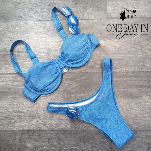 Aleumdr Underwire Cheeky Bikini Swimsuit Size XS - Picture 1 of 4